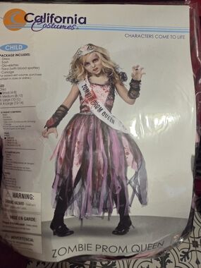 California Costumes Zombie Prom Queen Costume - Pink & Black